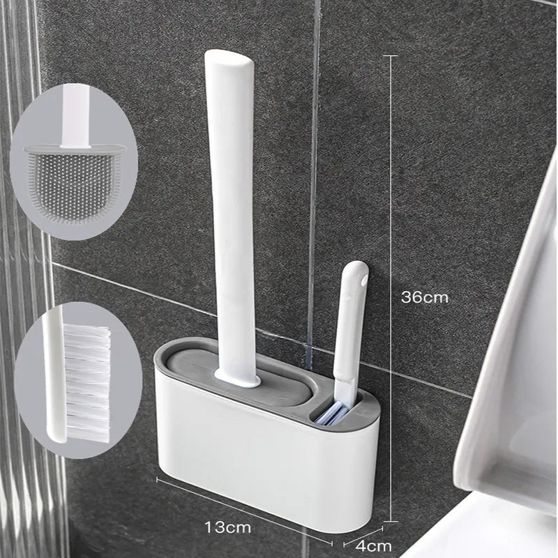 toilet brush with holder