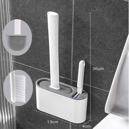toilet brush with holder