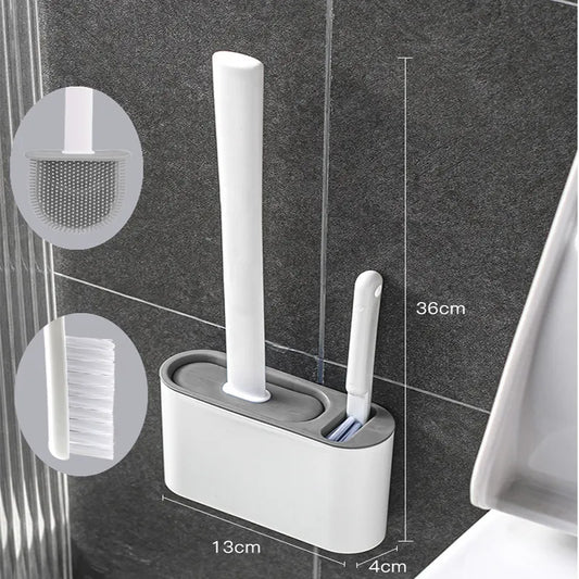 toilet brush with holder