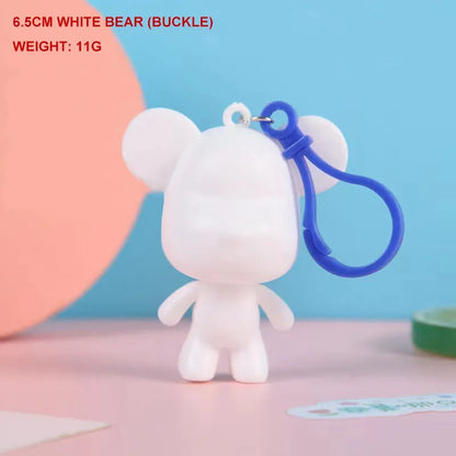 Handmade DIY Painting Bear Sculpture Figurine Toys