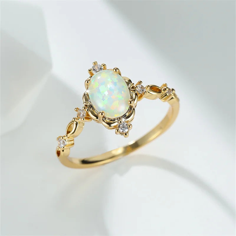 Adjustable Zircon Heart Rings for Women